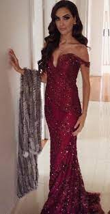 Burgundy Long Off The Shoulder Appliques Mermaid Prom Dress Mermaid Prom Dresses Burgundy Prom Dress Burgundy Mermaid Prom Dress