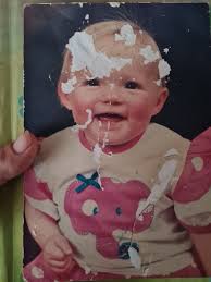 Restoring childhood photo damaged by fire