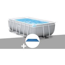 Kit Piscine Tubulaire Intex Prism Frame Rectangulaire 3 00 X 1 75 X 0 80 M Bache A Bulles 26784 Utf00137