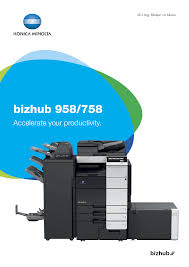 Konica minolta bizhub c554 win 7 driver. Bizhub 958 758 Konica Minolta Australia Manualzz