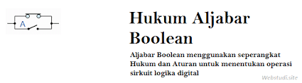 Check spelling or type a new query. Aljabar Boolean Pengertian Hukum Dan Contoh Soal Aljabar Boolean Studi Elektronika