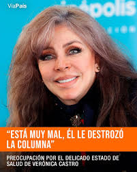 VIOLENCIA FAMILIAR?🚨 A la actriz mexicana se le vio recientemente en silla  de ruedas y con un tanque de oxígeno. 👉Conocé qué le pasó  https://viapais.ar/SaludVeroCastro