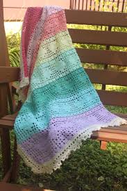 Sweet Hearts Rainbow Baby Blanket Crochet Pattern Etsy