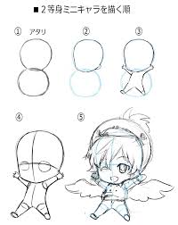 新 ミニキャラの描き方 ちびキャラを簡単にかわいく描くコツ desenhos de chibi desenho chibi desenhando esbocos