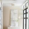 A lot of the time, flush mounts are installed in hallways, entryways, kitchens, and maybe even a bathroom. 1