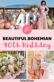 I thought it would be fun to take that black theme and add bright and fun colors to it. Beautiful Bohemian 40th Birthday Dinner Party Parties365