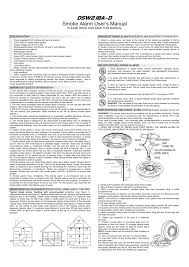 12v dc smoke detector photoelectric home sensor fire security for wired alarm. Dsw218a D Smoke Alarm User S Manual Manualzz