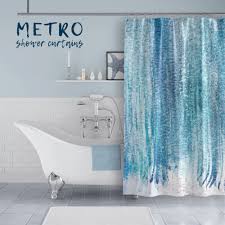Aqua Blue Watercolor Stripes Shower Curtain Purple Shower Curtain Fabric Shower Curtains Blue Shower Curtains