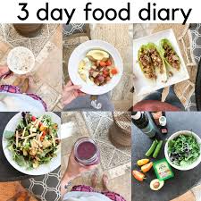 Keeping a food diary helps give you an accurate picture of what you eat every day. 3 Day Food Diary My Kind Of Sweet