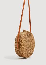 Bolso Cofre Bambu Handmade Mujer Mango Espana Bags Wicker Bags Trendy Bag