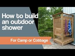 Should you want the shower anywhere beyond the realm of a home's perimeter, an additional heating and cooling system may have to be installed to ensure the comfort of potential bathers. How To Make An Outdoor Shower Youtube