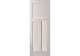 5 panel shaker style door. Warren 3 Panel White Primed Shaker Door 1 3 8