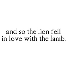 Lambs to lions lion, lioness, animals, lion poster. And So The Lion Fell In Love With The Lamb Twilight Meekolovesyou Dm Stagram Instagram Messenger Beta