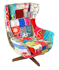 Definitively Stylish And Entirely Unique This Reinvented Vintage Egg Chair Has Been Dressed With A Medley Of Bright Multi Coloured Vi Fauteuil Chaise Design Explore 43 listings for high back upholstered dining chairs at best prices.