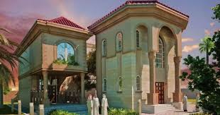 مخطط الفيلا رقم التصميم Y6 من مبادرة بيتى 729 متر مربع 5 غرف نوم Arab Arch House Layouts House Styles Mansions