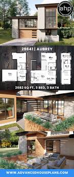 1 5 Story Modern House Plan Aubrey Modern House Floor Plans Modern House Plans Open Floor Modern Style House Plans