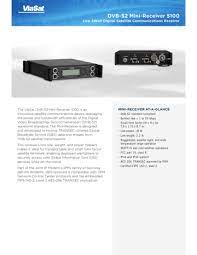 Dvb S2 Mini Receiver For Military Applications Datasheet Manualzz