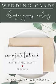 Personalized Wedding Card Wedding Card Congratulations Etsy Custom Wedding Cards Wedding Congratulations Card Newlywed Card