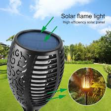 Außenbeleuchtung für pflastersteine mit led selber machen + nur für info!! Solarleuchte 96 Led Solar Fackel Garten Beleuchtung Solarlampe Flamme Solarlicht Ebay