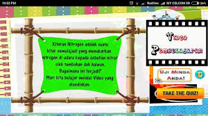 Kitar nitrogen adalah suatu kitar semula jadi yang menukarkan nitrogen di udara kepada sebatian nitrat oleh tumbuhan dan haiwan. Kitaran Nitrogen Sains Tingkatan 5 For Android Apk Download