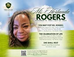 Ms. Herlanda Rogers YOU MAY ORDER FLOWERS: treeoflifebloom.com TO OFFER  CONDOLENCES, PLEASE VISIT: https://treeoflifefd.com/ms-herlanda-rogers/