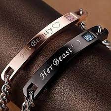 Alloy Cuban Link Chain Women Men Bracelet His Beauty Her Beast Ready Stock Shopee Brasil