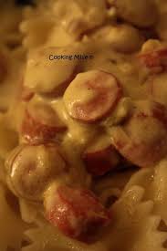 Farfalles Et Knackis Poelees A La Sauce Moutarde Cooking Milie Recette De Plat Poelees Idee Cuisine