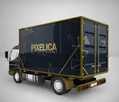 Box Truck Mockup With Images Trucks Mockup Truck Paint