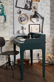 Werkplek In De Slaapkamer Werkplekken Groen Bureau Kast Aan De Muur