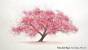 Learn how to draw step by step in a fun way!come join and follow us to learn how to draw. How To Paint A Cherry Tree In Watercolor Splatter Painting Trees Pa Cherry Blossom Watercolor Tree Painting Watercolor Trees