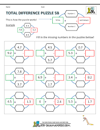 Printable Math Puzzles 5th Grade 3rd Grade Math Worksheets Maths Puzzles Free Math