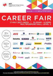 Meet and network with malaysias leading employers. Inti Career Fair 2017