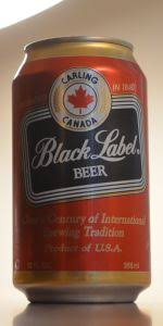 Bud light alcohol content = 5%; Carling Black Label Molson Coors Canada Beeradvocate
