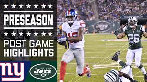 Finish with 6 of 9 at home and have 13 kickoffs slated for 1:00 p.m. Giants Vs Jets Game Highlights 2016 Preseason Nfl Youtube