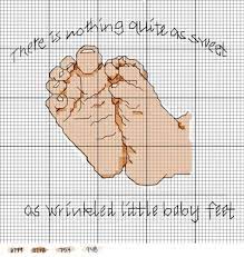 Alphabet and letters go cross stitch crazy with our huge selection of free cross stitch patterns! Baby Feet Baby Cross Stitch Patterns Cross Stitch Patterns Cross Stitch