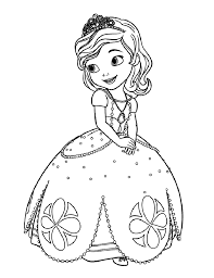 Pour toutes les filles qui adorent le coloriage, voici du coloriage de princesse à imprimer. Dessins Gratuits A Colorier Coloriage Princesse Sofia A Imprimer