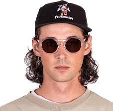 Buy GLASSY TimTim Premium Polarized Sunglasses with Glare Reducing Lenses,  100% UV Protected, Clear Frame, Brown Lens at Amazon.in