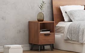 Brass feet on black lacquered maple base, handmade blackened brass. Ten Types Of Bedside Tables For A Stylish Bedroom