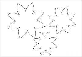 Your flower can have as many petals as you wish and add the stem and leaves for a complete flower craft. Flower Template Free Templates Free Premium Templates Flower Template Paper Flower Patterns Flower Templates Printable