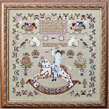 Eliza Skelton 1820 Reproduction Sampler Cross Stitch Chart Hands Across The Sea Samplers