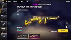 Some modes may require certain types of weapon classes to be used, but in the end, it's the type of weapon used that matters. Permanent Time Travellers Thompson Legendary Gun Skin Free Fire New Weapon Royale Lucky Trick Youtube