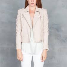 Iro Ashville Leather Biker Jacket Pink Sand Jackets Leather Biker Jacket Biker Jacket