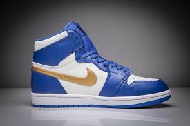 Air Jordan 1 Retro High Gold Medal 2016 Release Air Jordans Blue Shoes University Blue