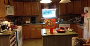 I was covering my 1960's orange oak cabinets with snow white general with the milk paint, i could finish two coats on about ten different doors in a few hours. Kitchen Cabinets Makeover With Milk Paint Hometalk