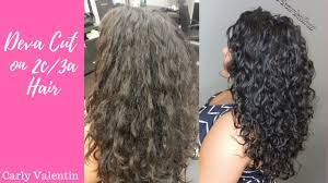 The first portion of this video i show you. Deva Cut On 2c 3a Hair Carly Valentin Youtube