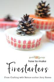 Carefully dip the pine cones. These Festive Pinecone Firestarters Make A Crafty Gift And A Fun Project Garden Therapy