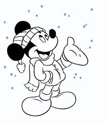 Mickey Mouse Para Colorear Navidad