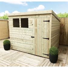 8ft x 8ft garden sheds for sale. 8ft X 5ft Pressure Treated Tongue Groove Pent Shed With 2 Windows Single Door Safety Toughened Glass Shedswarehouse Com Aston Bs