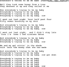 Johnny Cash Song Everybody S Trying To Be My Baby Lyrics