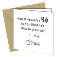An inexpensive vinyl tablecloth will protect the floor. Funny 40th Birthday Card Boy Male Son Daughter Humorous Thirty Thirtieth 1028 Ebay